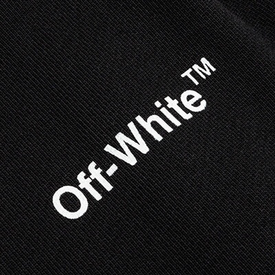 OFF-WHITE C/O VIRGIL ABLOH WAVE DIAG SWEATSHORTS - BLACK/WHITE - 3