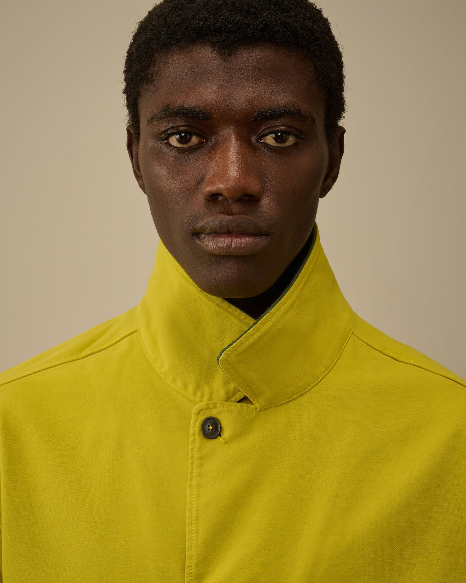 Cotton/Nylon Double Satin Lens Button Overshirt - 7