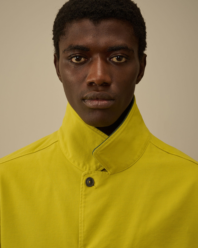 Cotton/Nylon Double Satin Lens Button Overshirt 7
