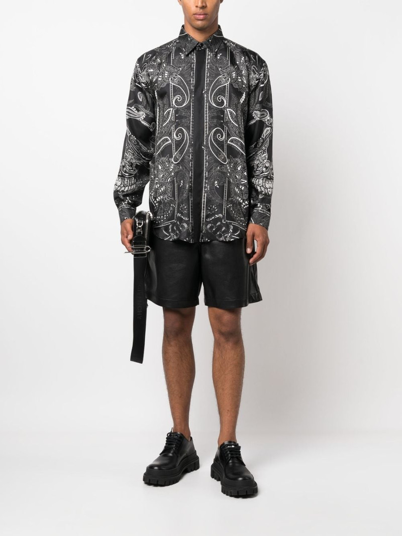 PHILIPP PLEIN Dandy paisley-print silk shirt outlook