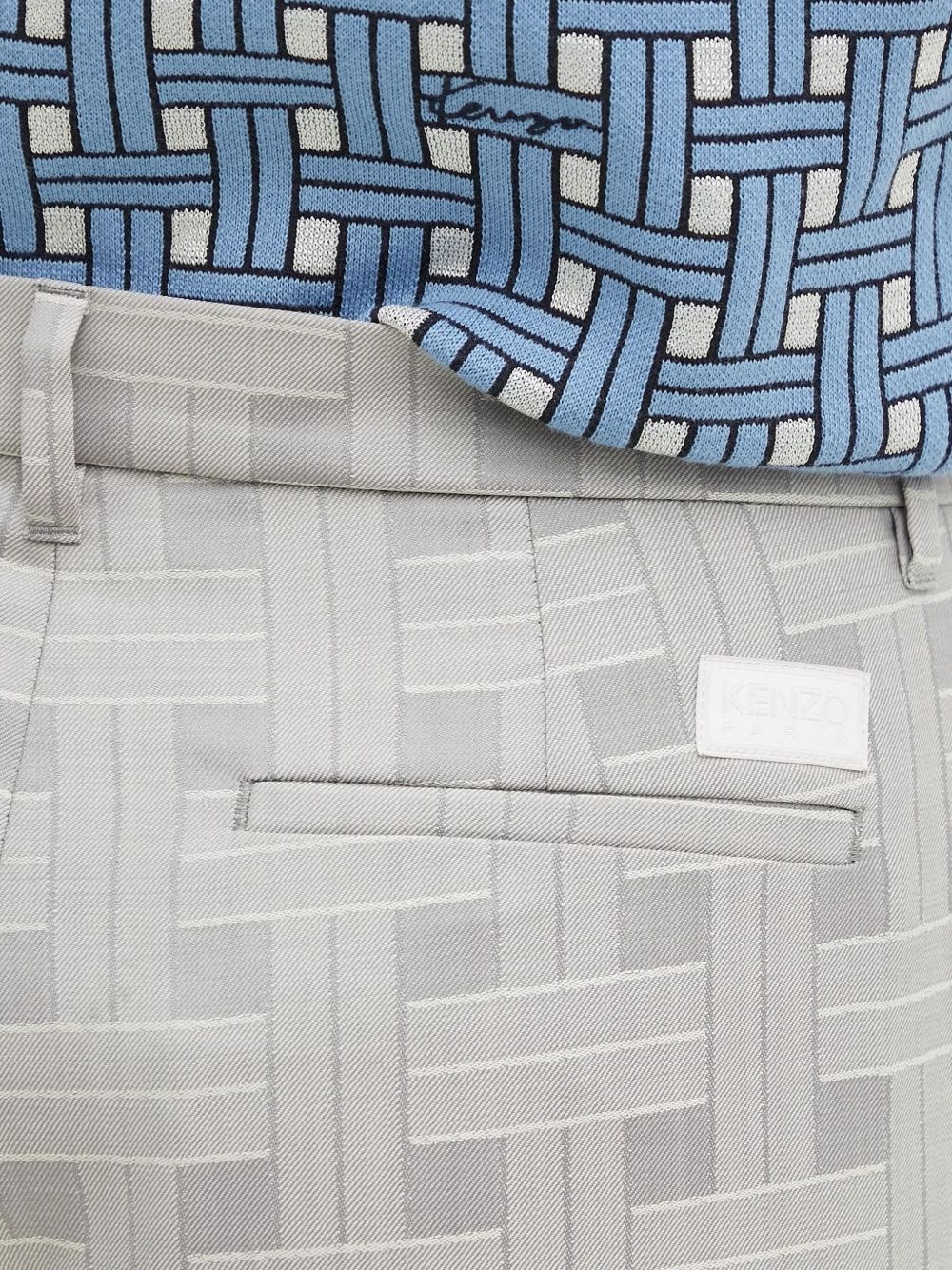 Weave flared trousers - 4