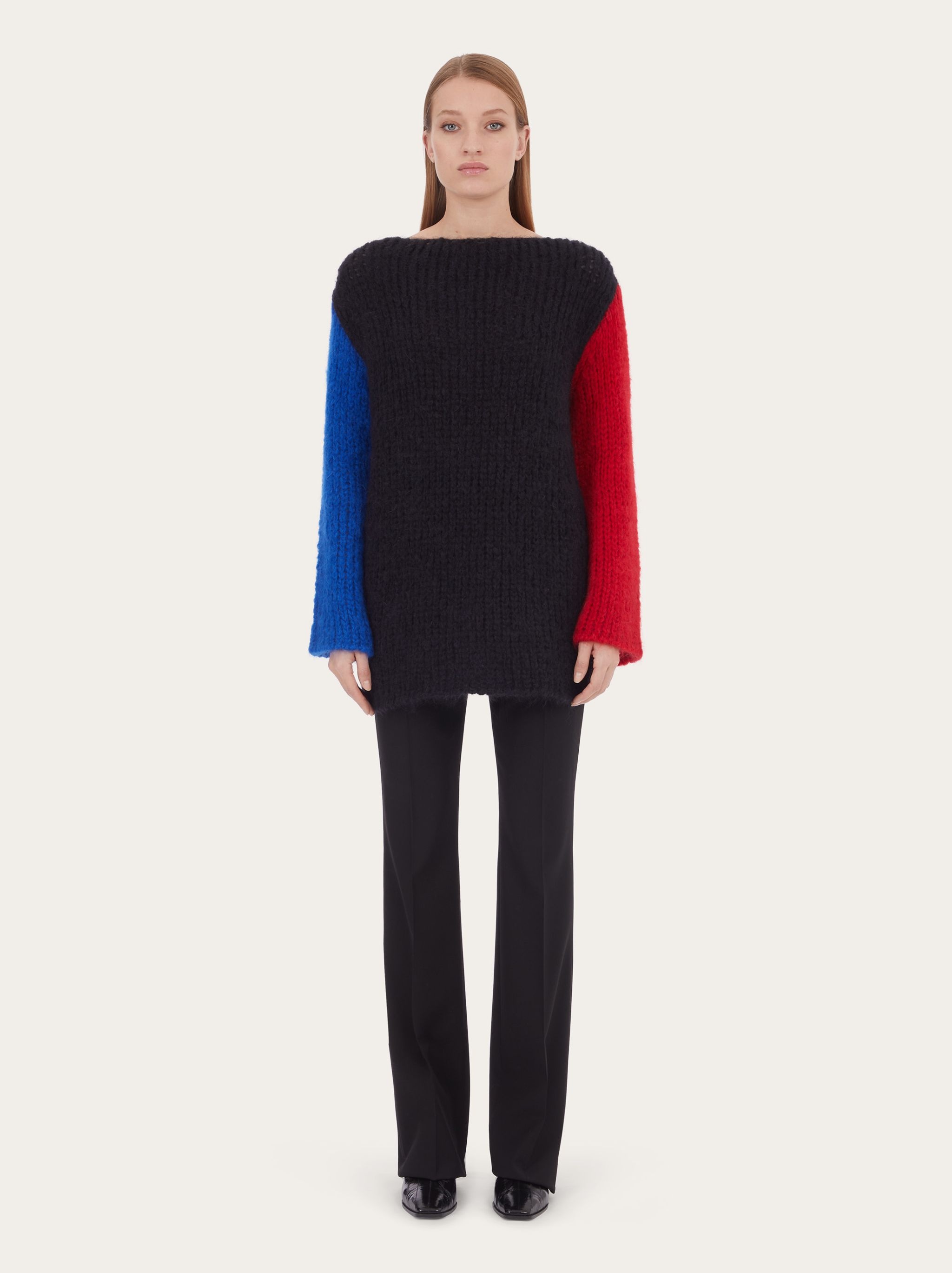 Color block sleeve sweater - 5