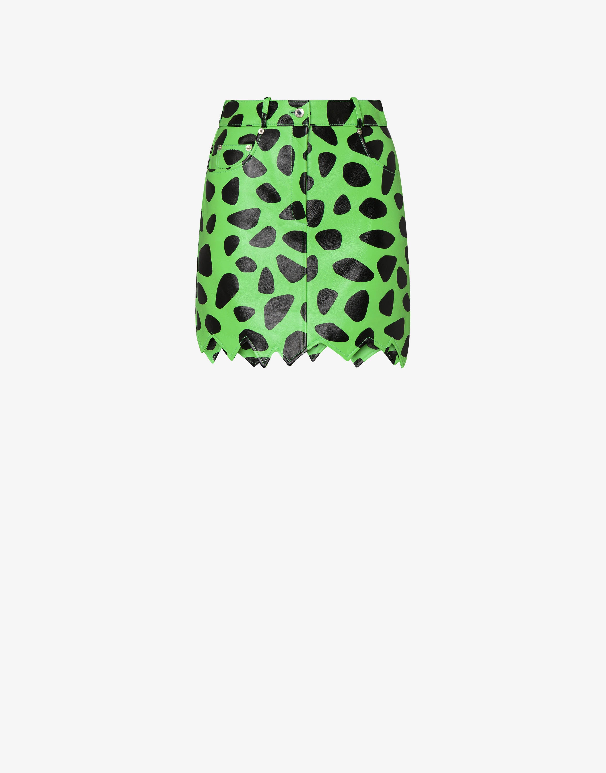 MOSCHINO X THE FLINTSTONES ™ NAPPA MINI SKIRT - 1