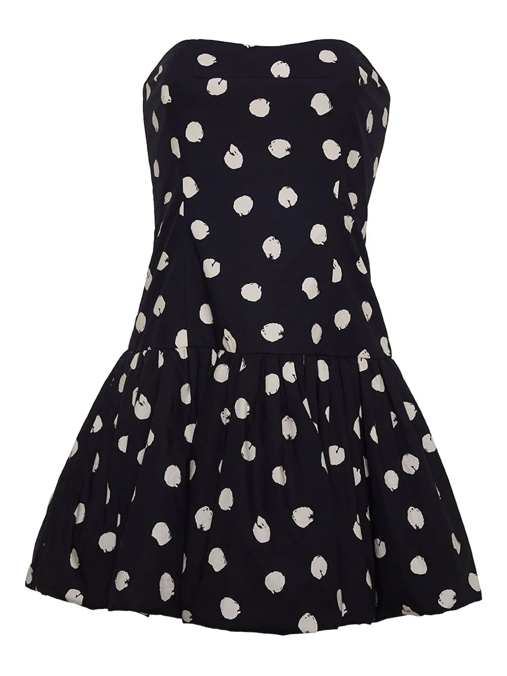 polka-dot ruffled dress - 1