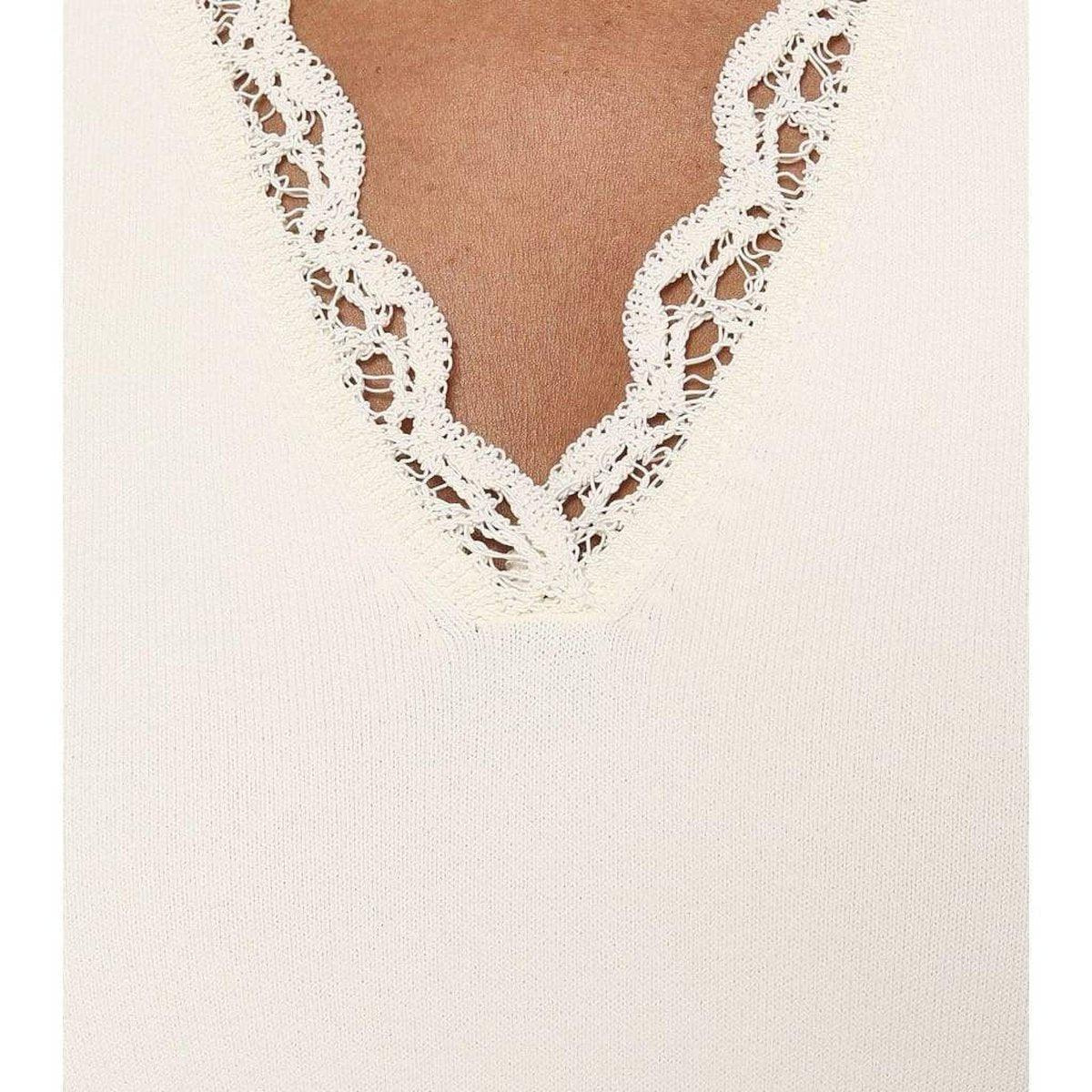 Lace-details Peplum Top - 5