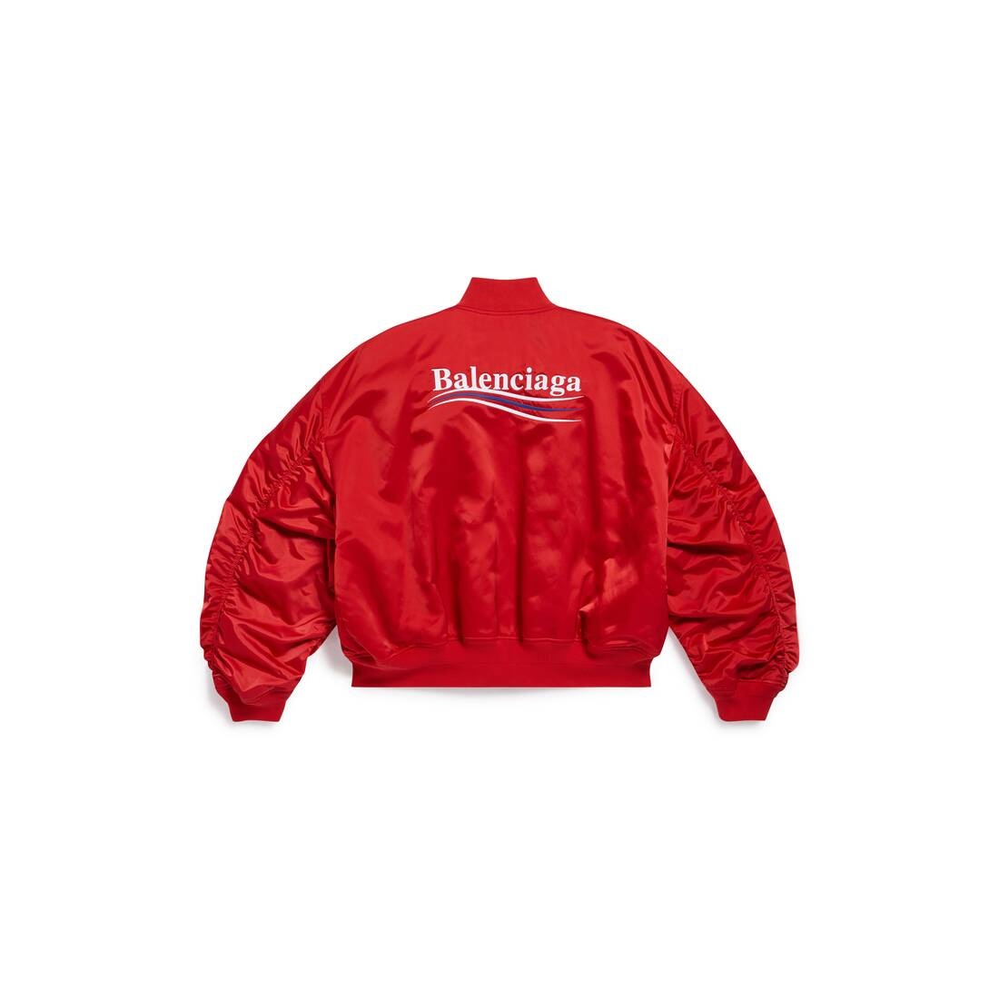 Political Campaign Varsity Jacket in Bright Red - 2