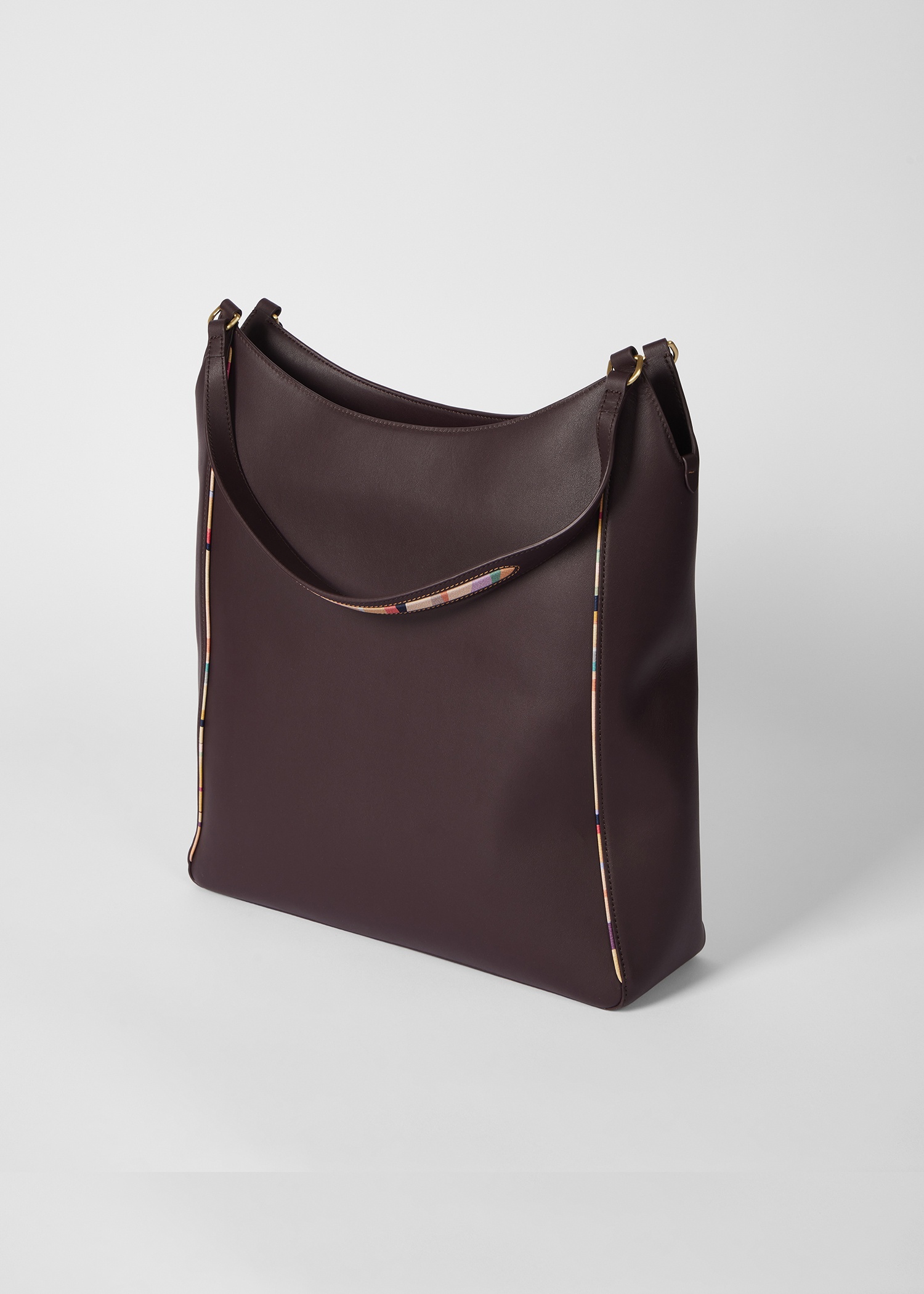Women's Burgundy Inverted 'Dusky Swirl' Shopper Bag - 3
