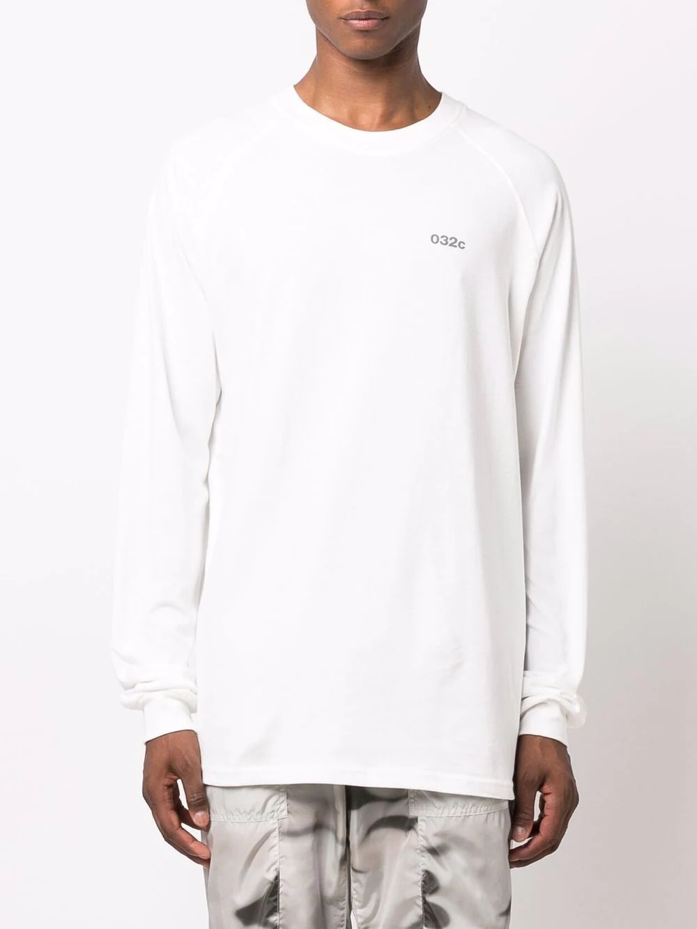 logo-print organic cotton long-sleeve T-shirt - 3