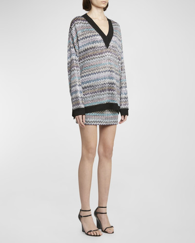 Missoni Chevron Knit V-Neck Sweater outlook