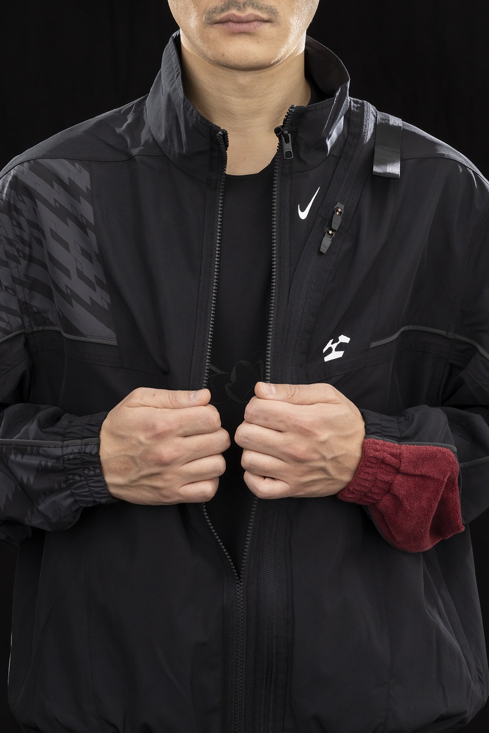 GGG-J2-010 Nike® Acronym® Track Jacket Woven Black/Black - 21