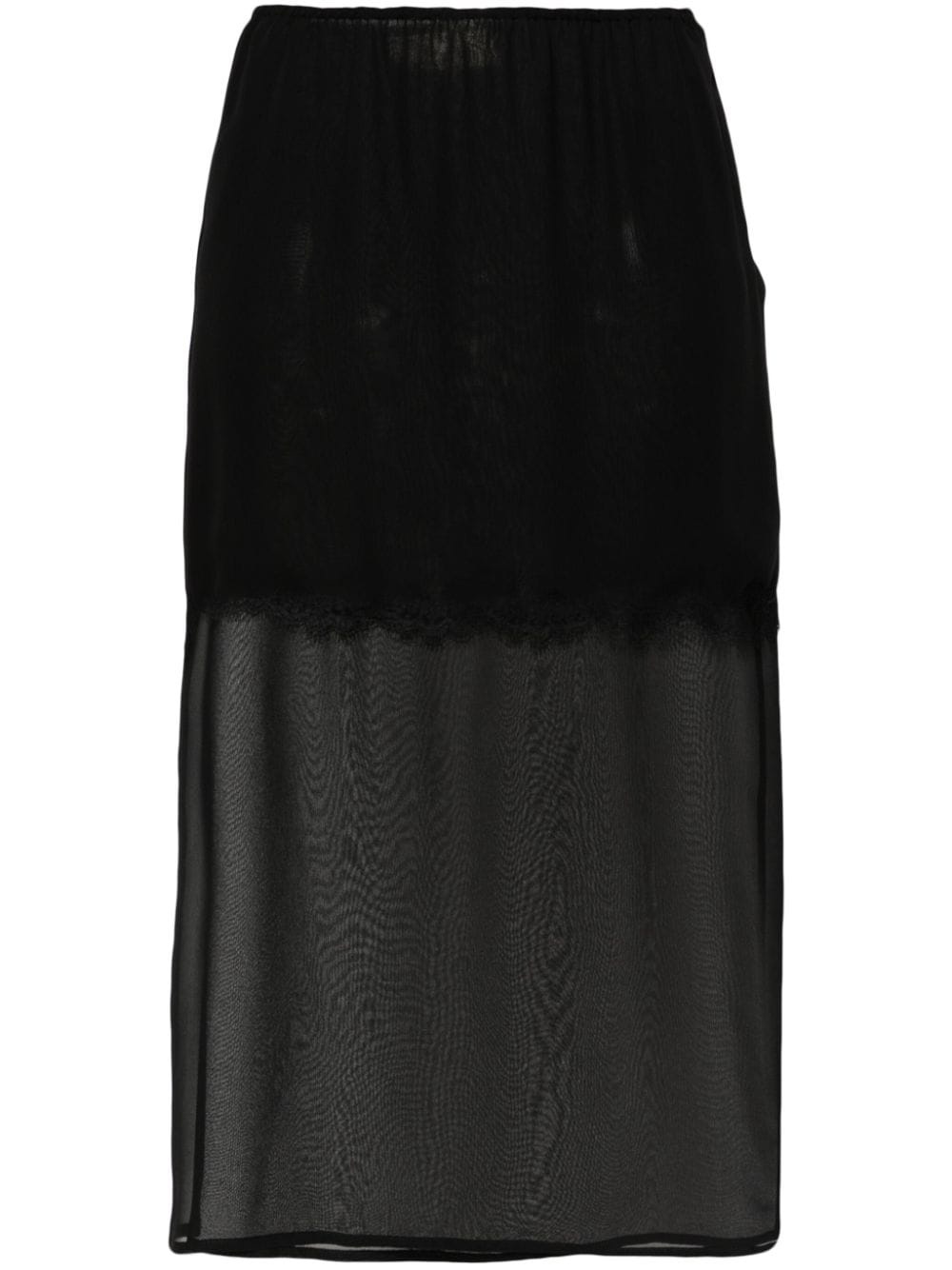 layered midi skirt - 1