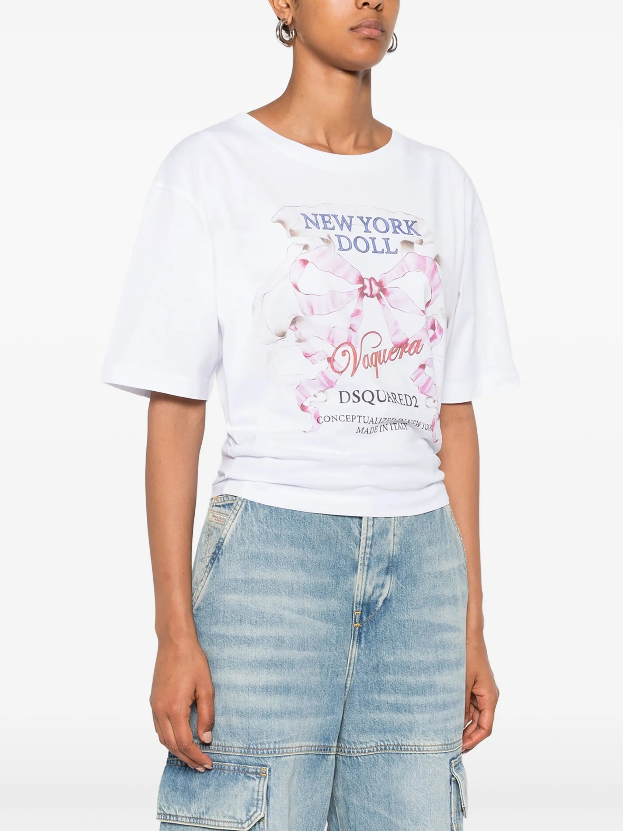 Dsquared2 Crew-neck Front-print Top - 5