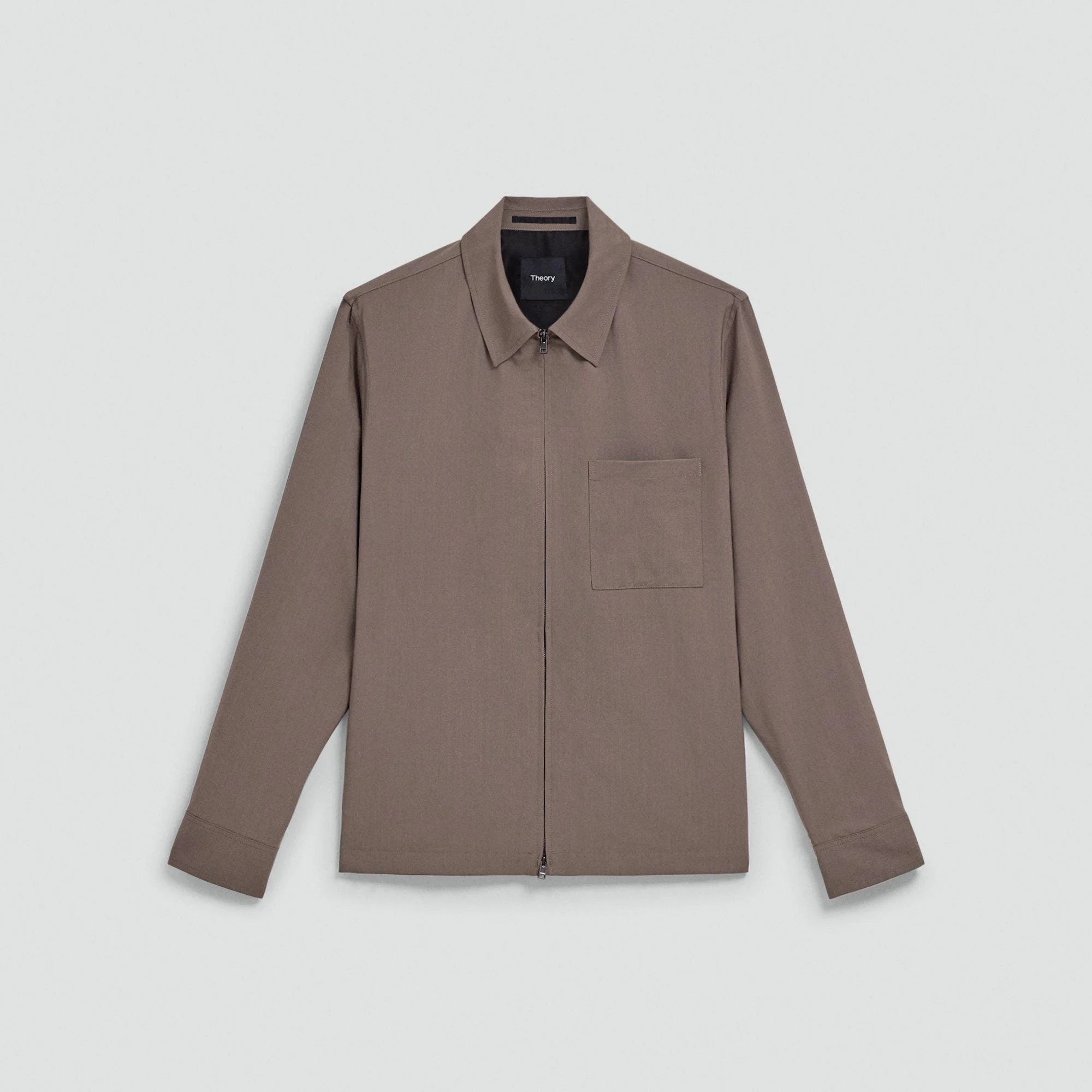 Zip Overshirt in Motion Wool - 1