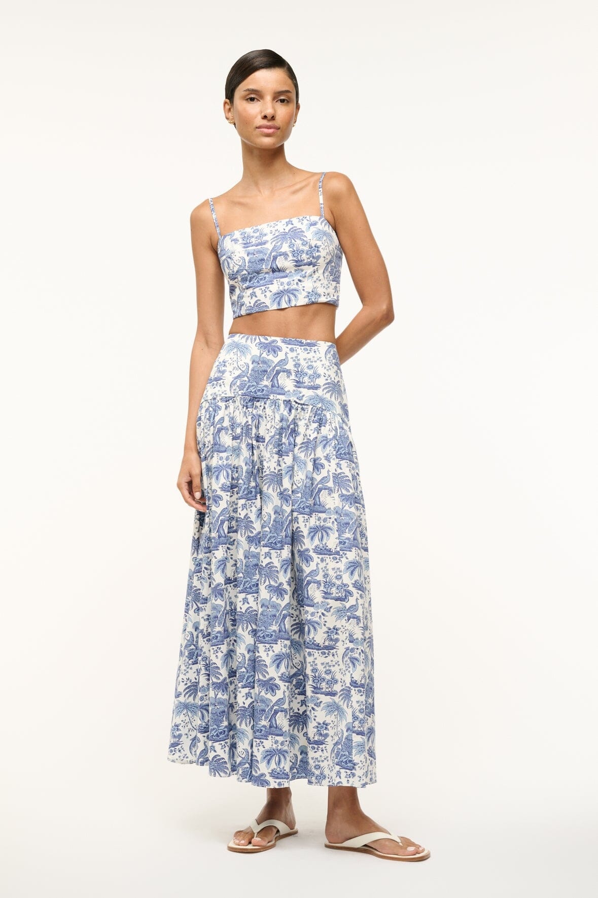 STAUD FEDERICO TANK BLUE TOILE - 2