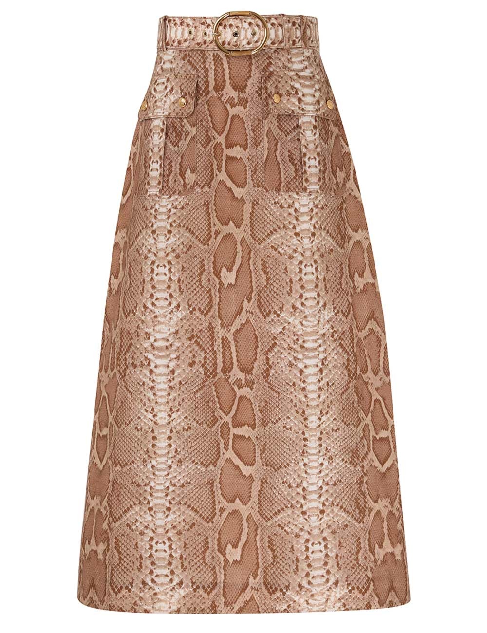 NATURA A-LINE MIDI SKIRT - 1