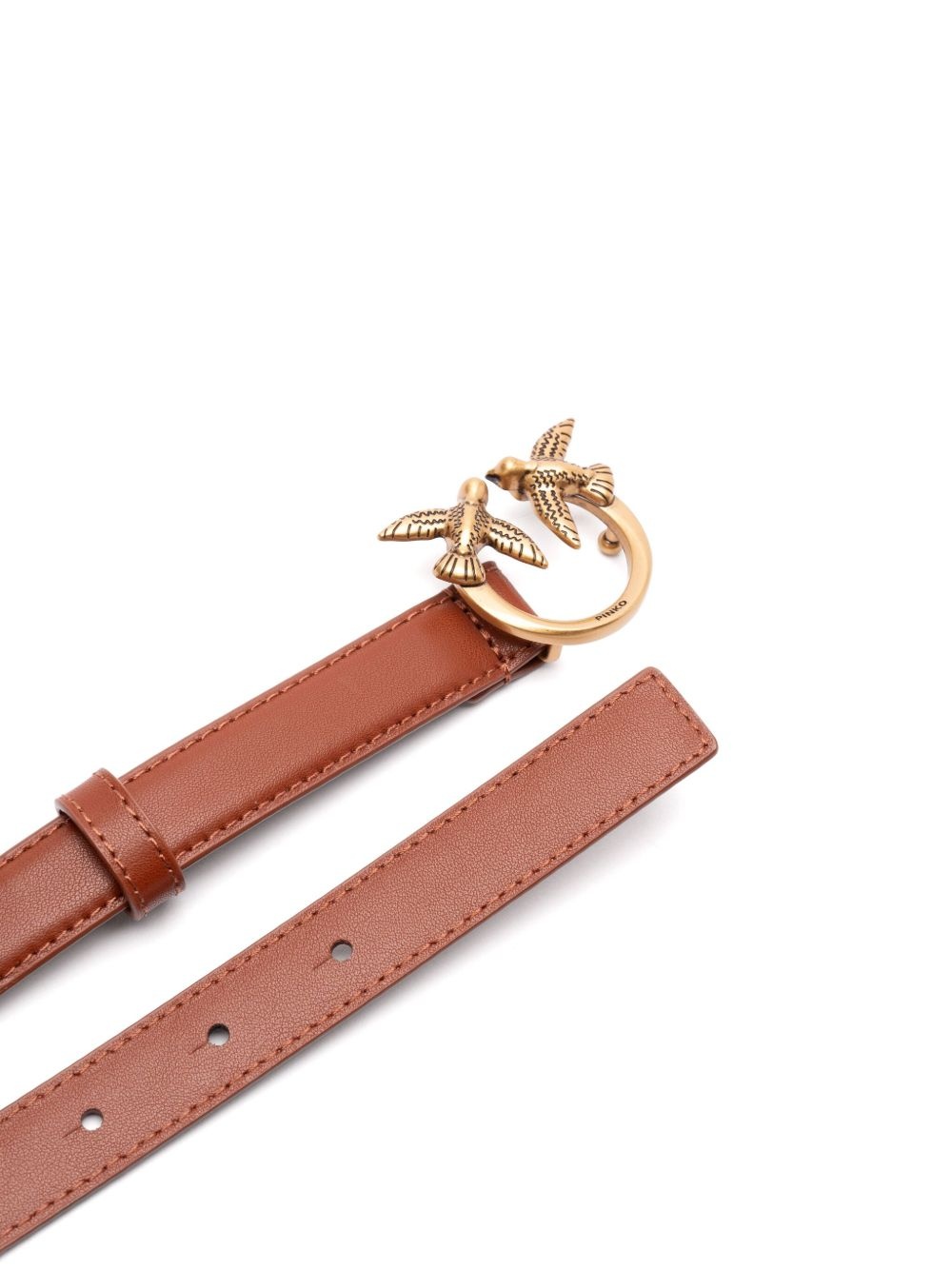 logo-buckle belt - 2