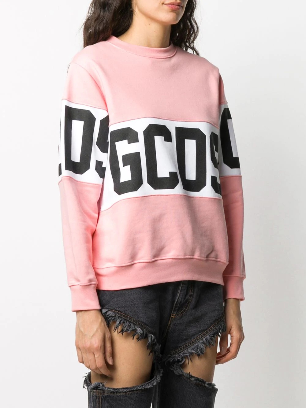 logo colour-block sweatshirt - 3