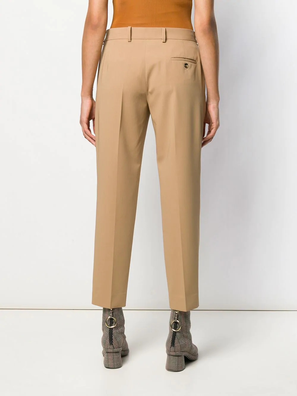 slim-fit tailored trousers - 4