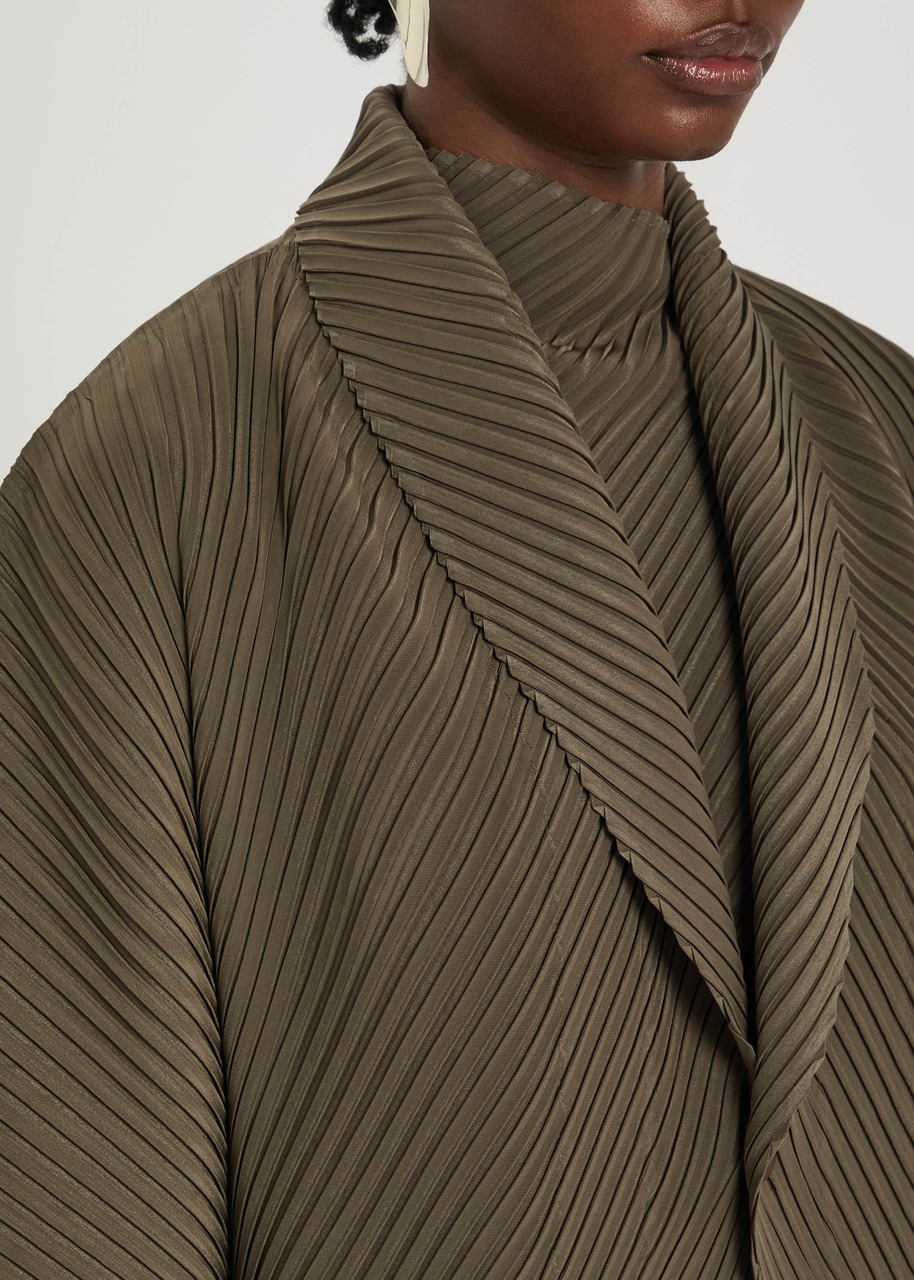 Homme Plissé Issey Miyake Pleated Satin-plissé Cardigan - 5