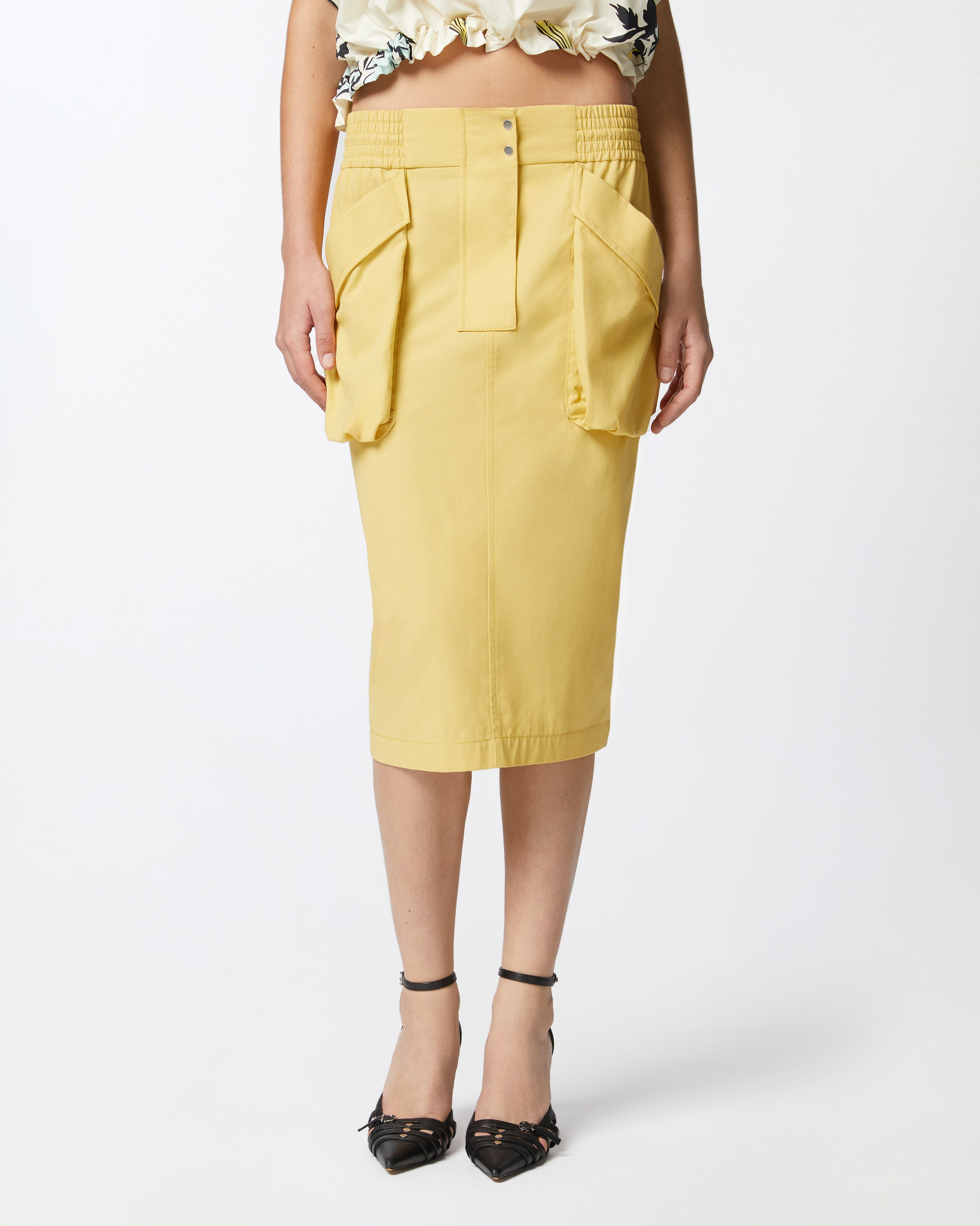 PENCIL SKIRT WITH MAXI POCKETS - 3