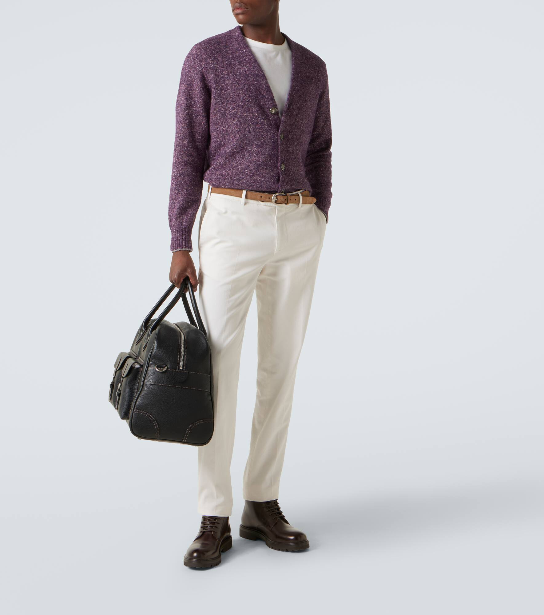 Alpaca, wool, and silk-blend tweed cardigan - 2