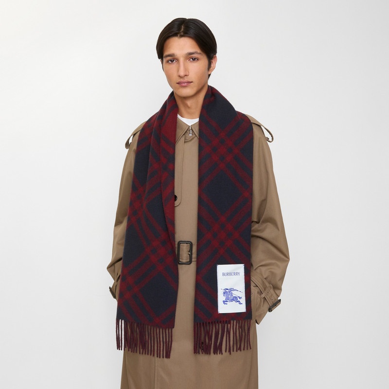 Check Cashmere Scarf 4