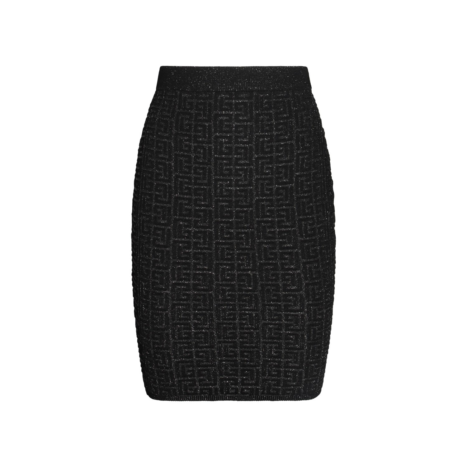 Balmain BLACK VISCOSE MIDI SKIRT | palazzobelli | REVERSIBLE