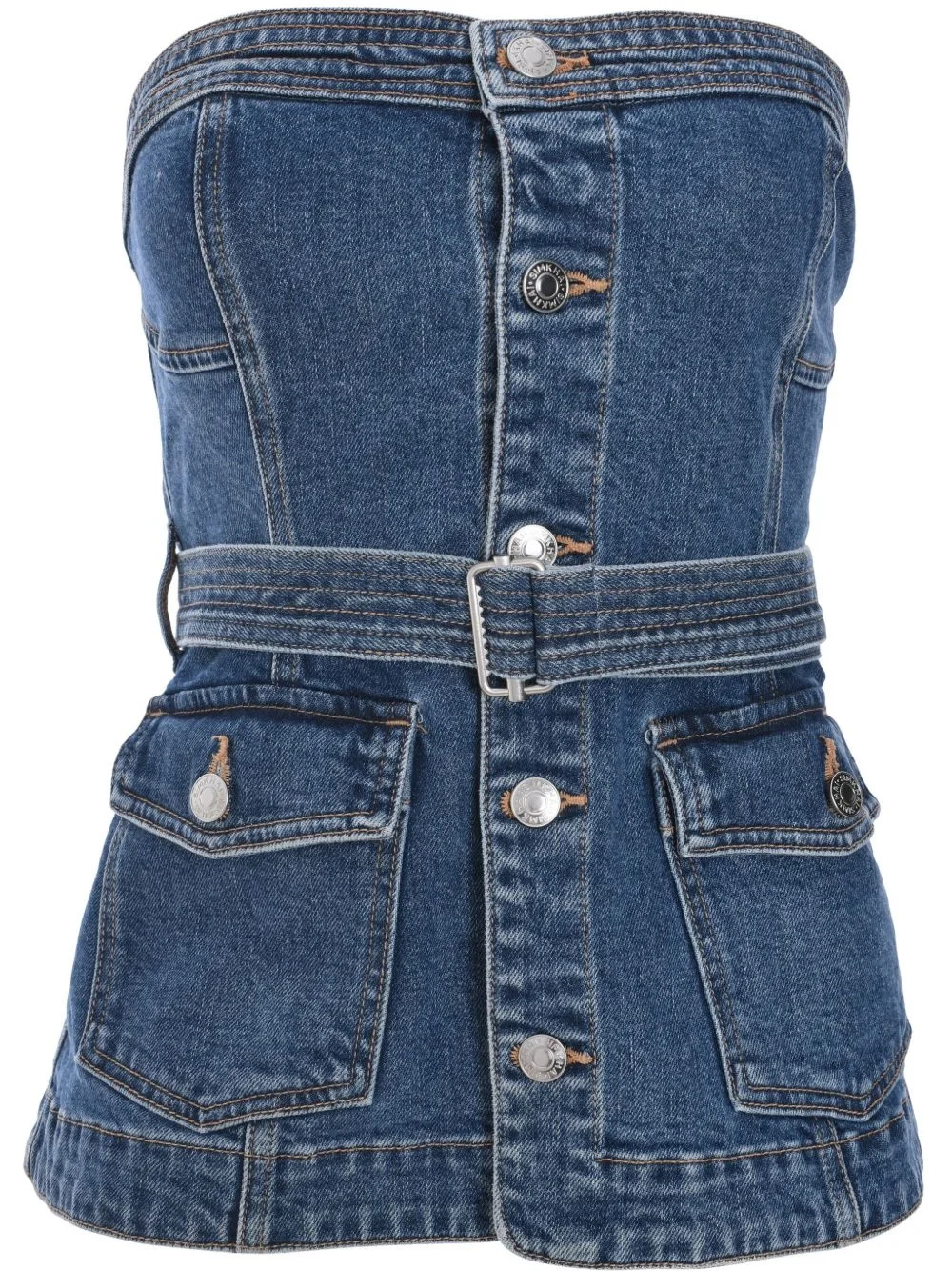 Cyan bustier top - 1