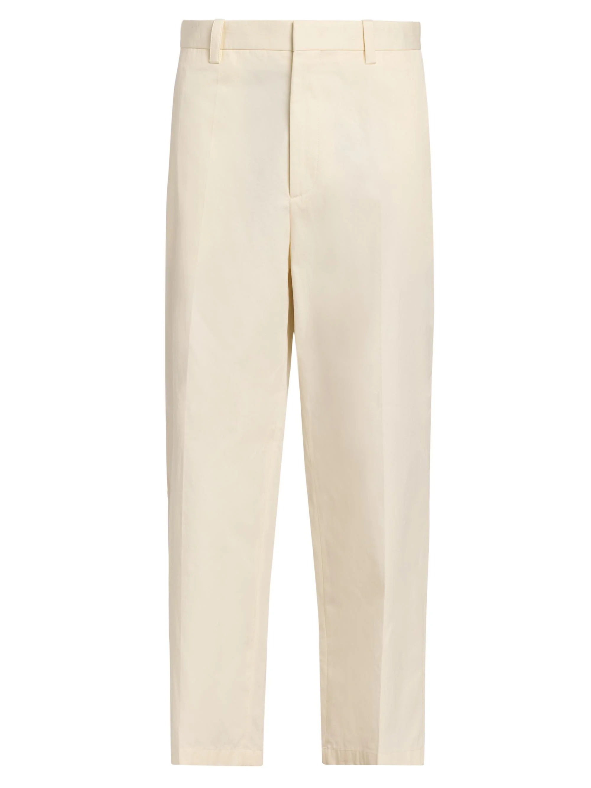 Men's Cotton Relaxed-Fit Straight-Leg Pants - Chalk - 1
