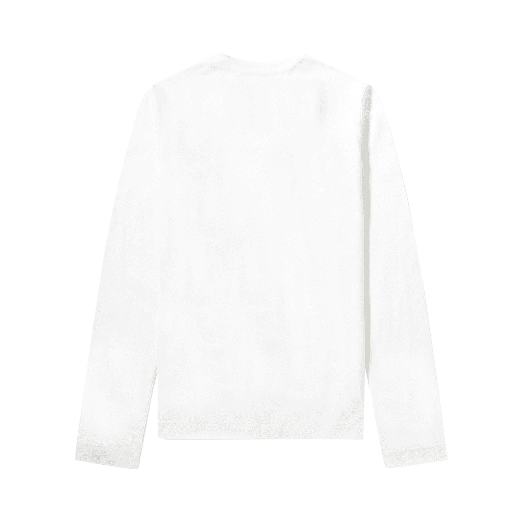 Comme des Garçons PLAY Double Heart Long-Sleeve T-Shirt 'White' - 2