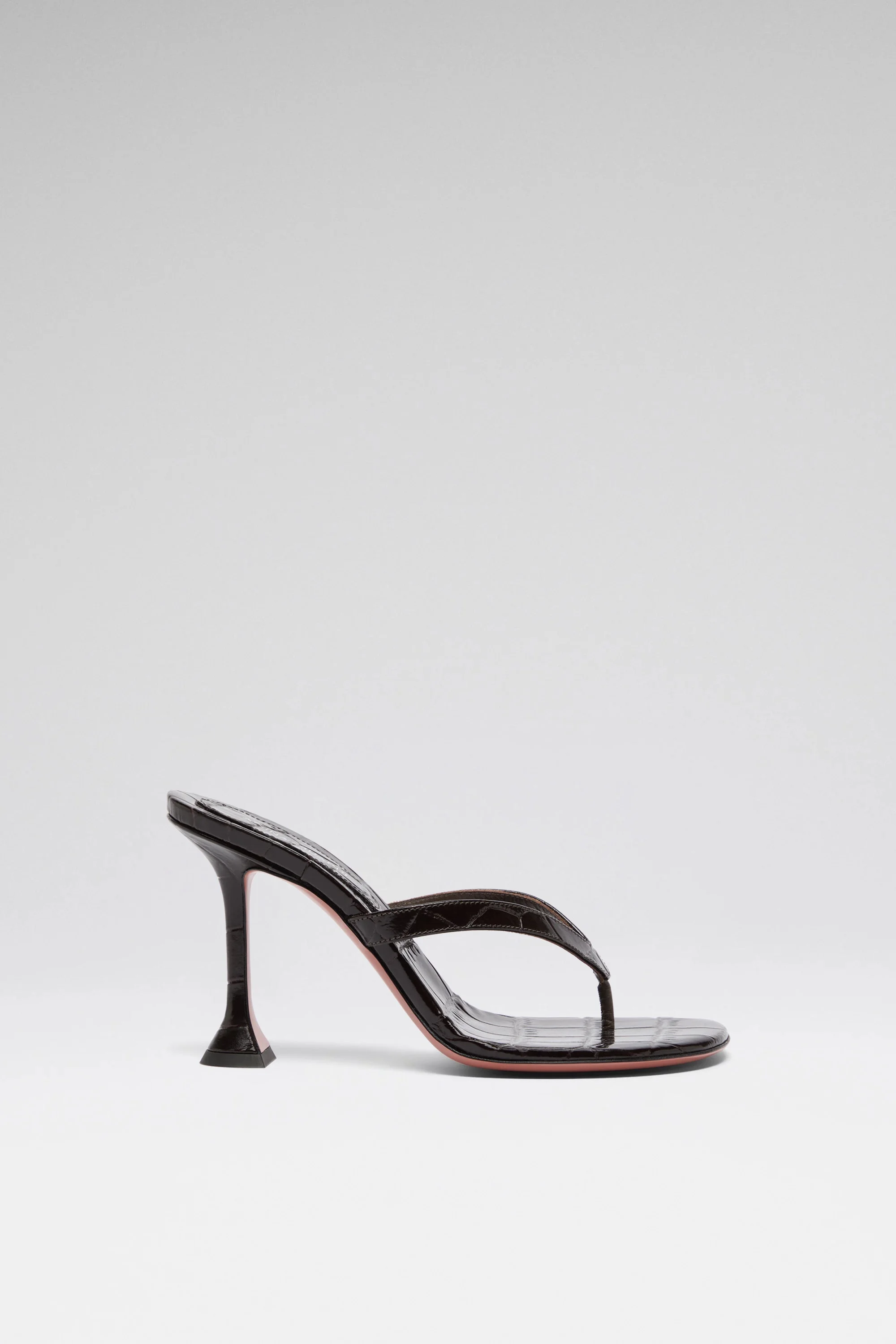 JULIETTE THONG SLIPPER 95 SHINY COFFEE CROC - 1