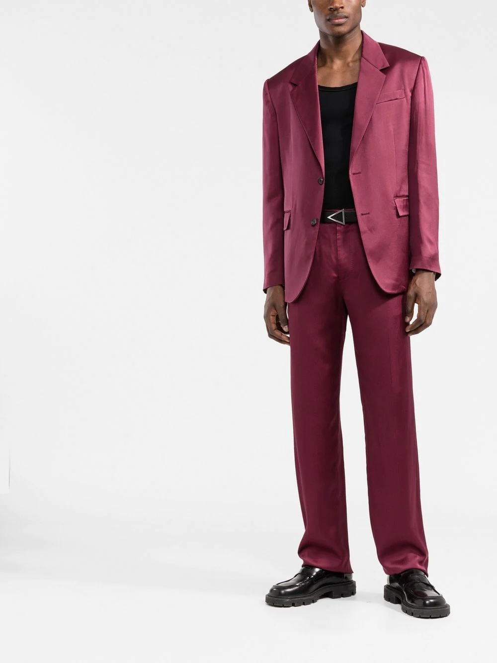 tailored straight-leg trousers - 2