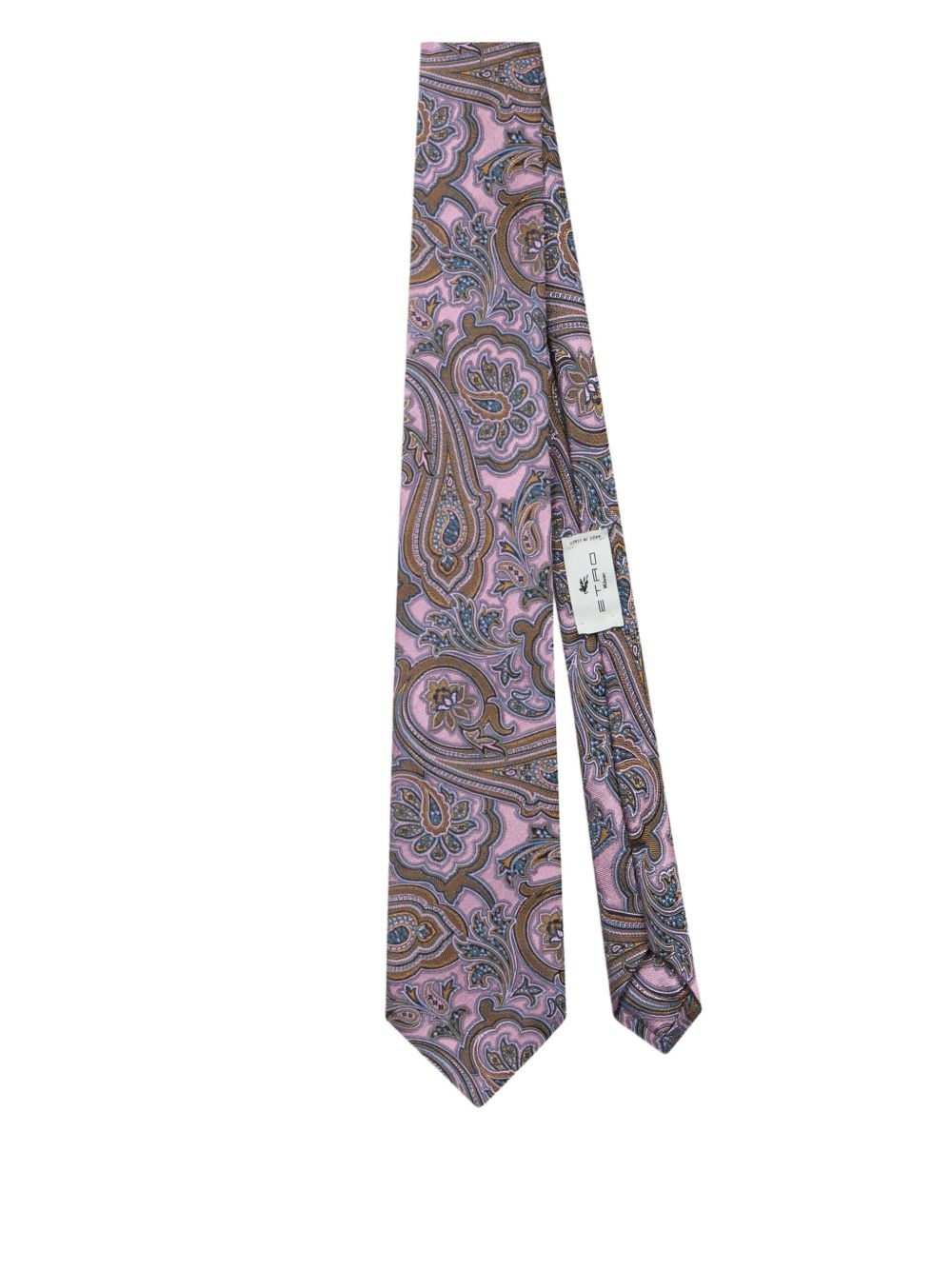 paisley-jacquard tie - 1
