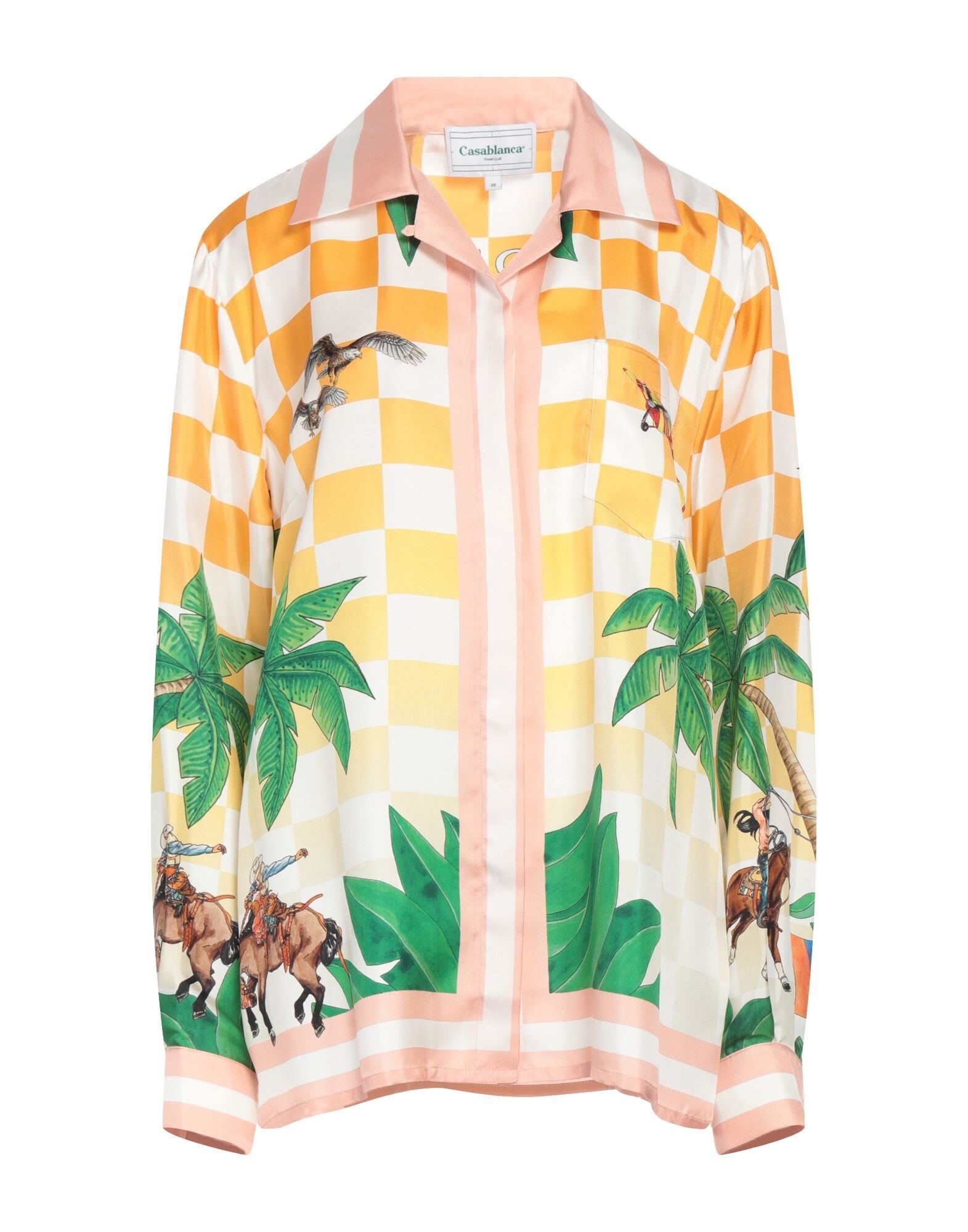 Mandarin Women's Patterned Shirts & Blouses - 1
