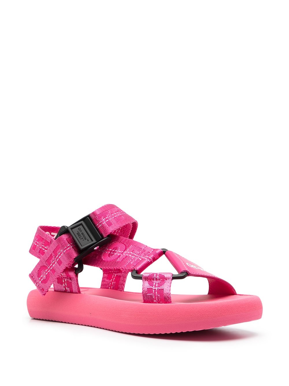 chunky logo-print sandals - 2