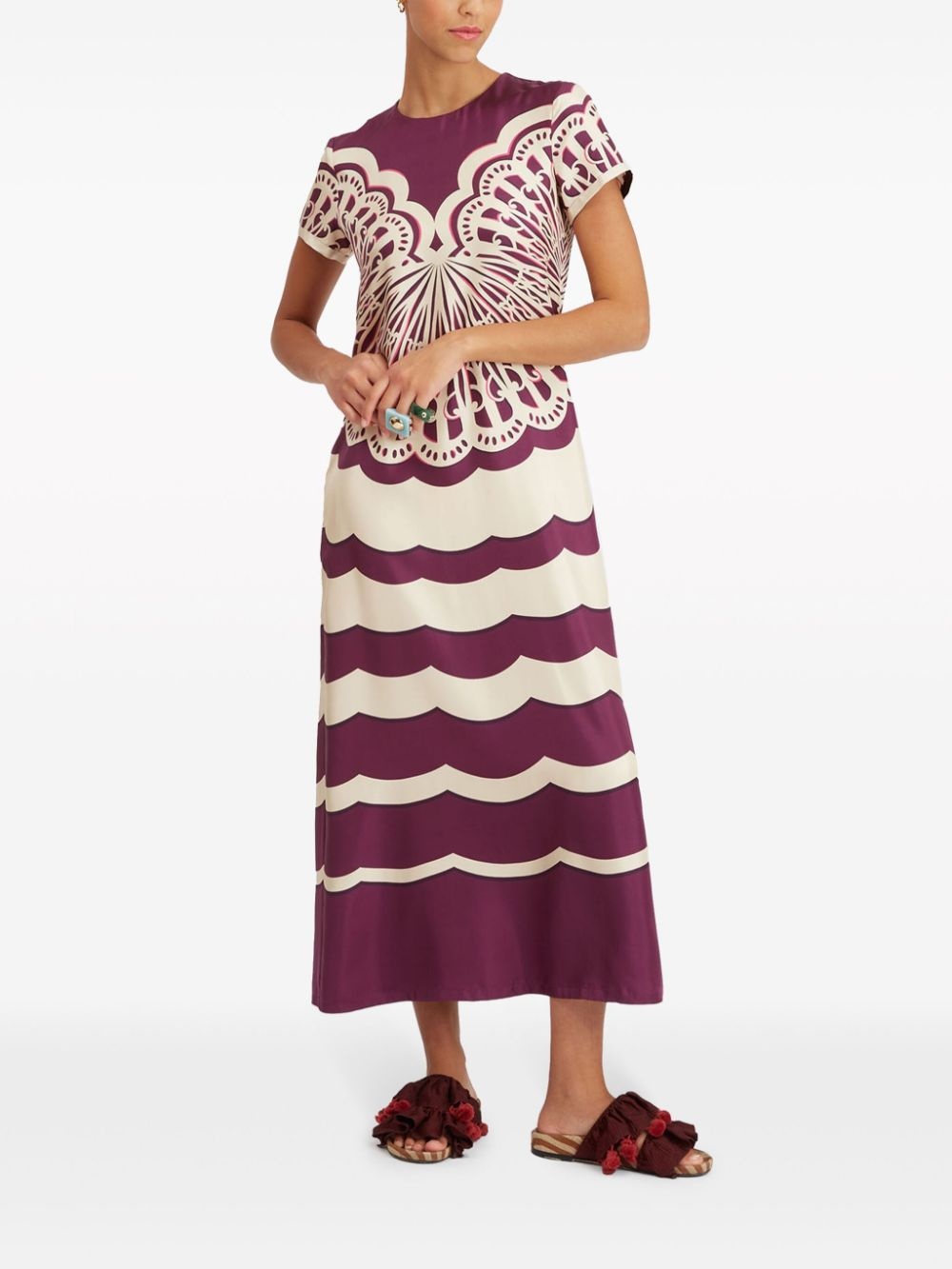 Swing silk maxi dress - 2
