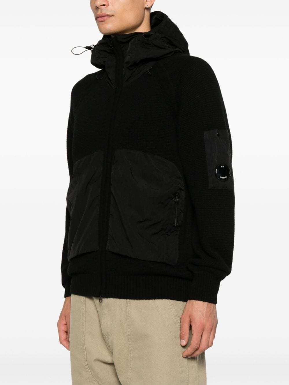 Lens-detail hooded jacket - 3