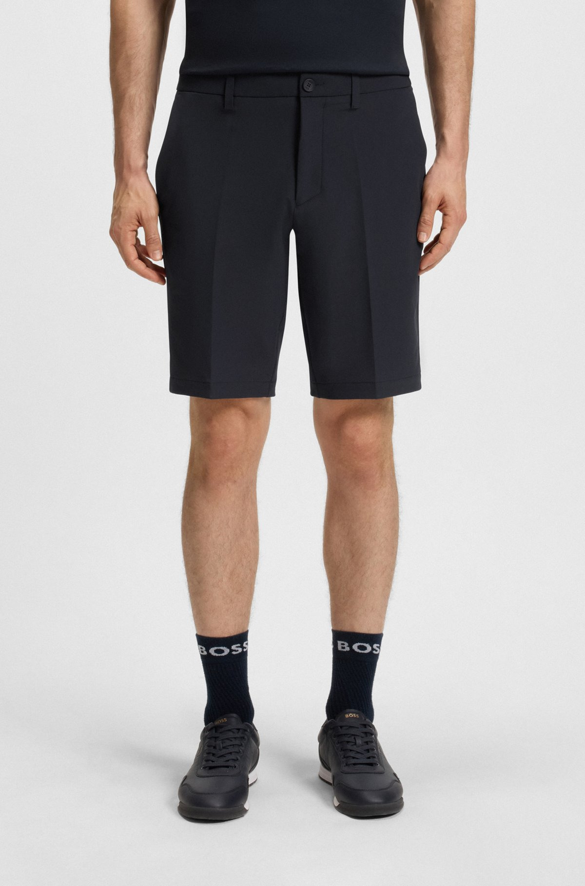 SLIM-FIT SHORTS IN WATER-REPELLENT STRETCH FABRIC - 2