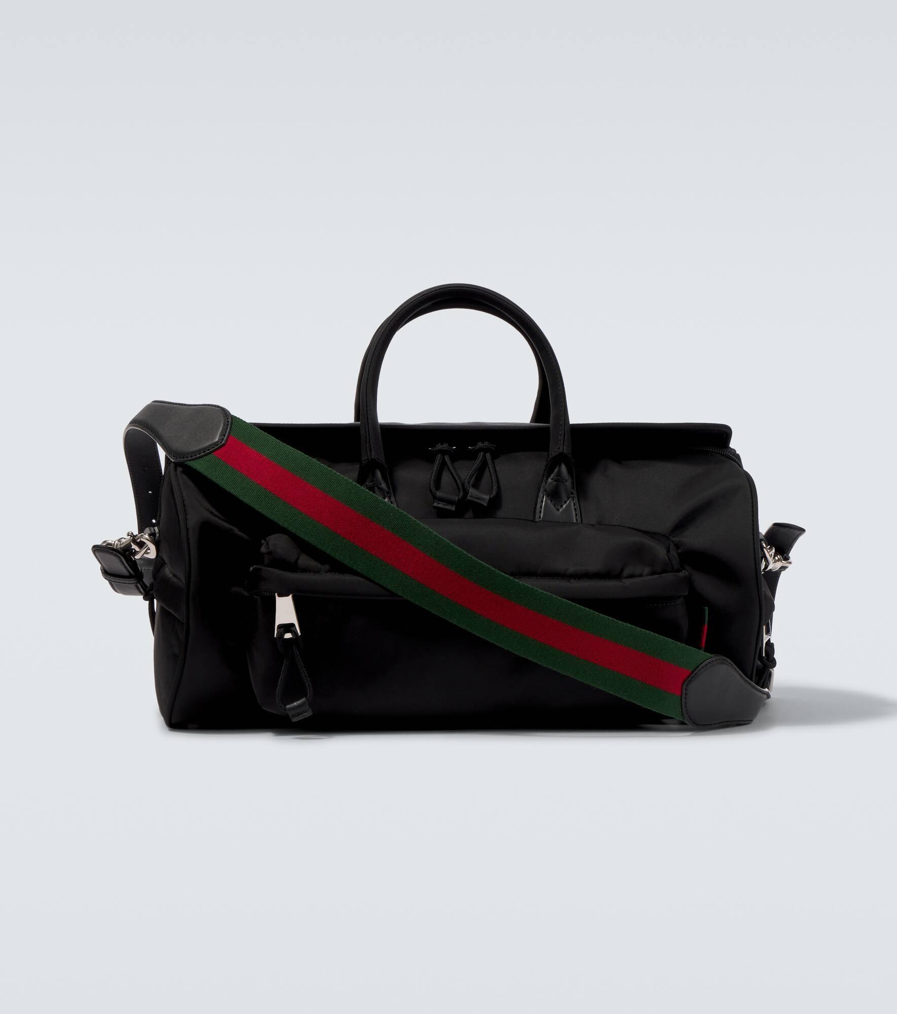 Web Stripe Medium logo duffel bag - 1