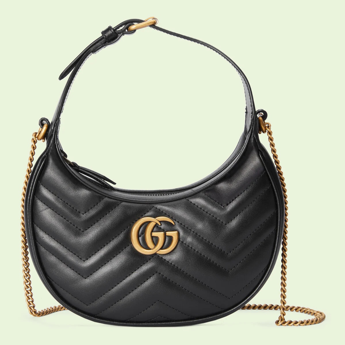 GG Marmont half-moon-shaped mini bag - 1