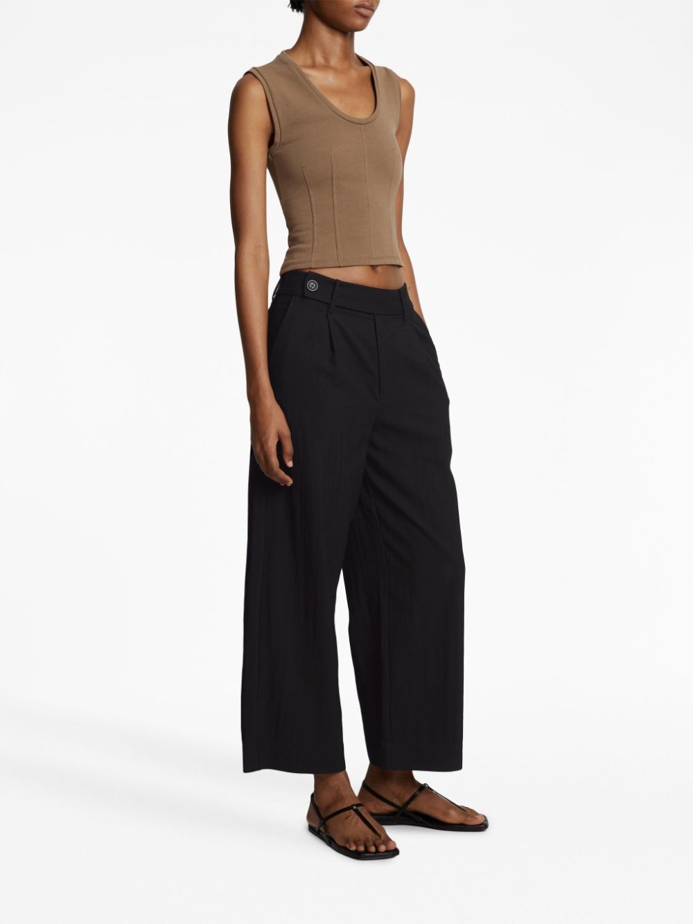 Drapey Suiting wide-leg tailored trousers - 3