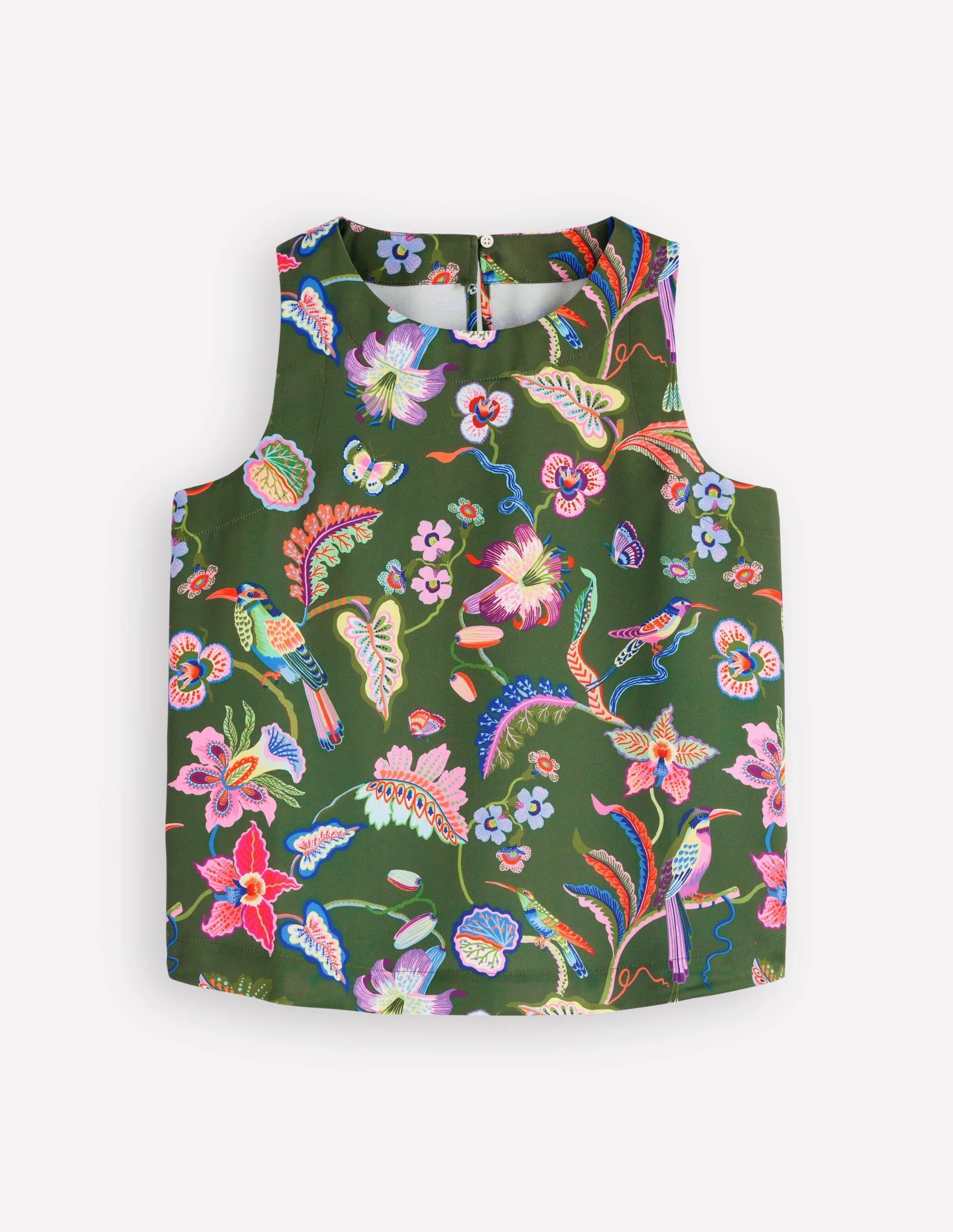 Relaxed Sleeveless Shell Top-Multi, Orchid Canopy - 1