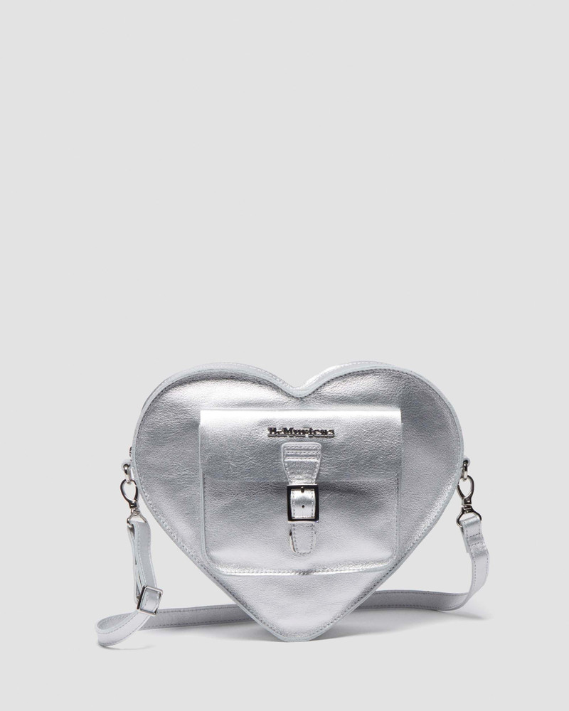 Heart Shaped Milled Metallic Backpack 1