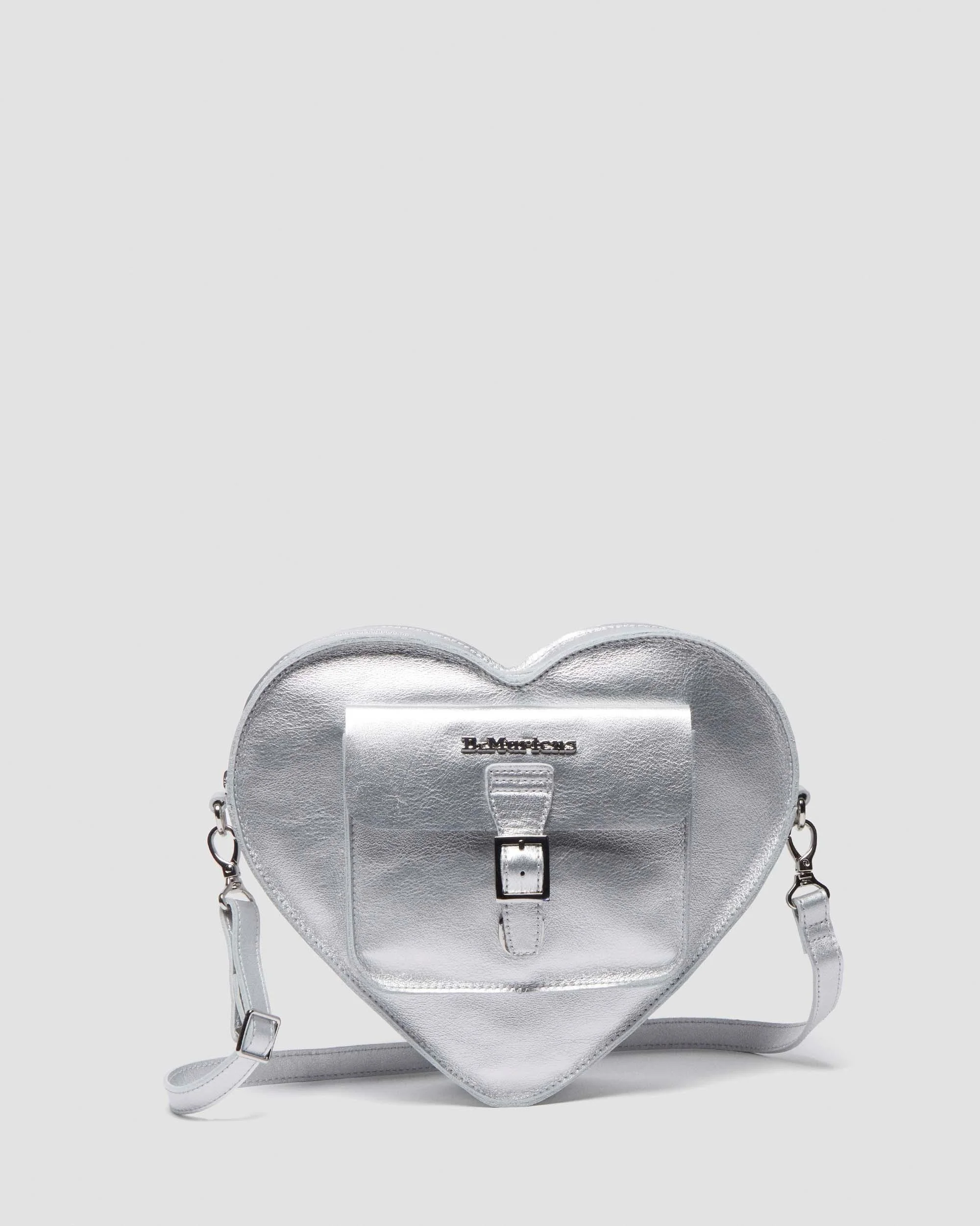 Heart Shaped Milled Metallic Backpack - 1