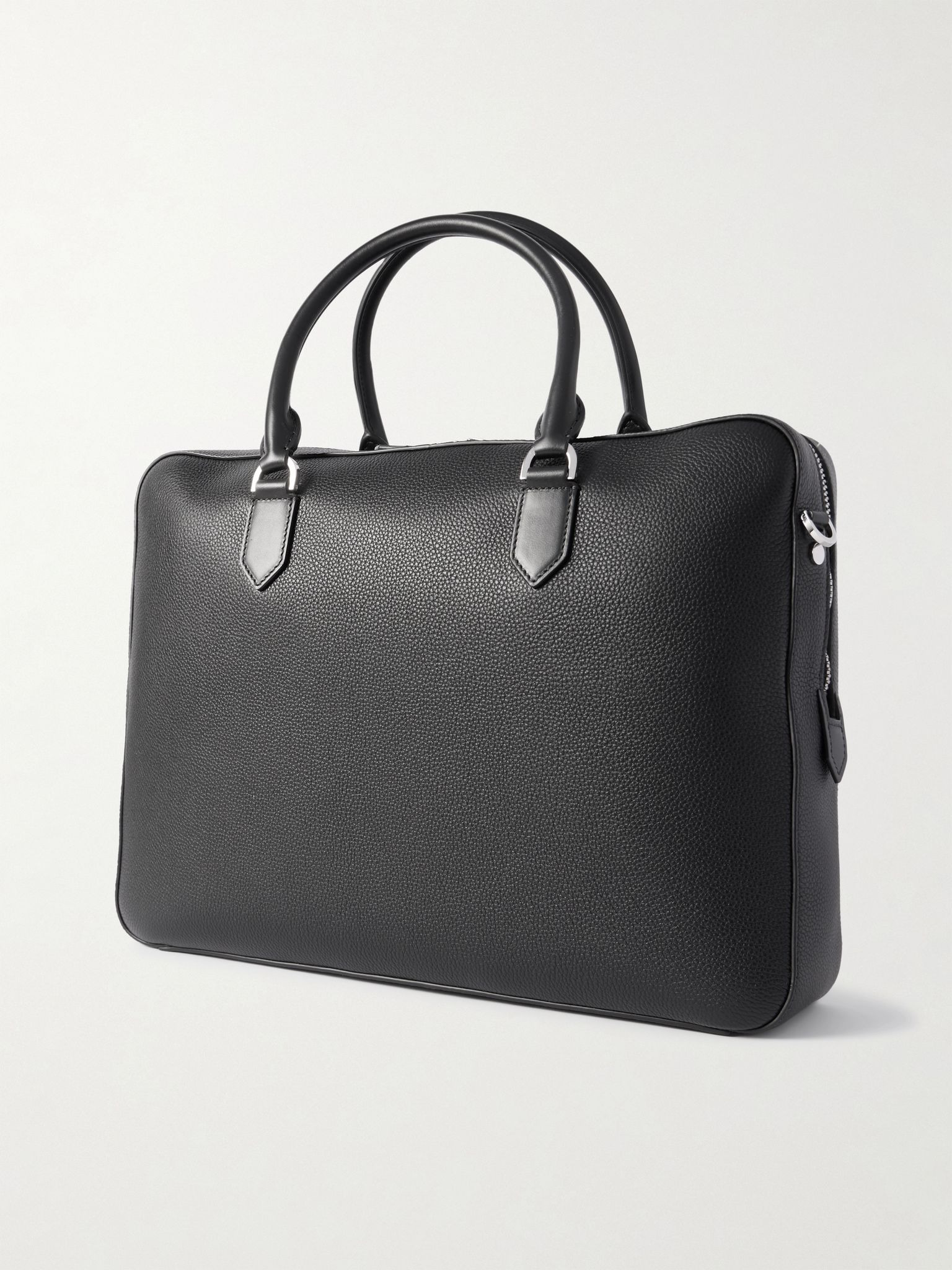 Elliott Full-Grain Leather Briefcase Black - 3