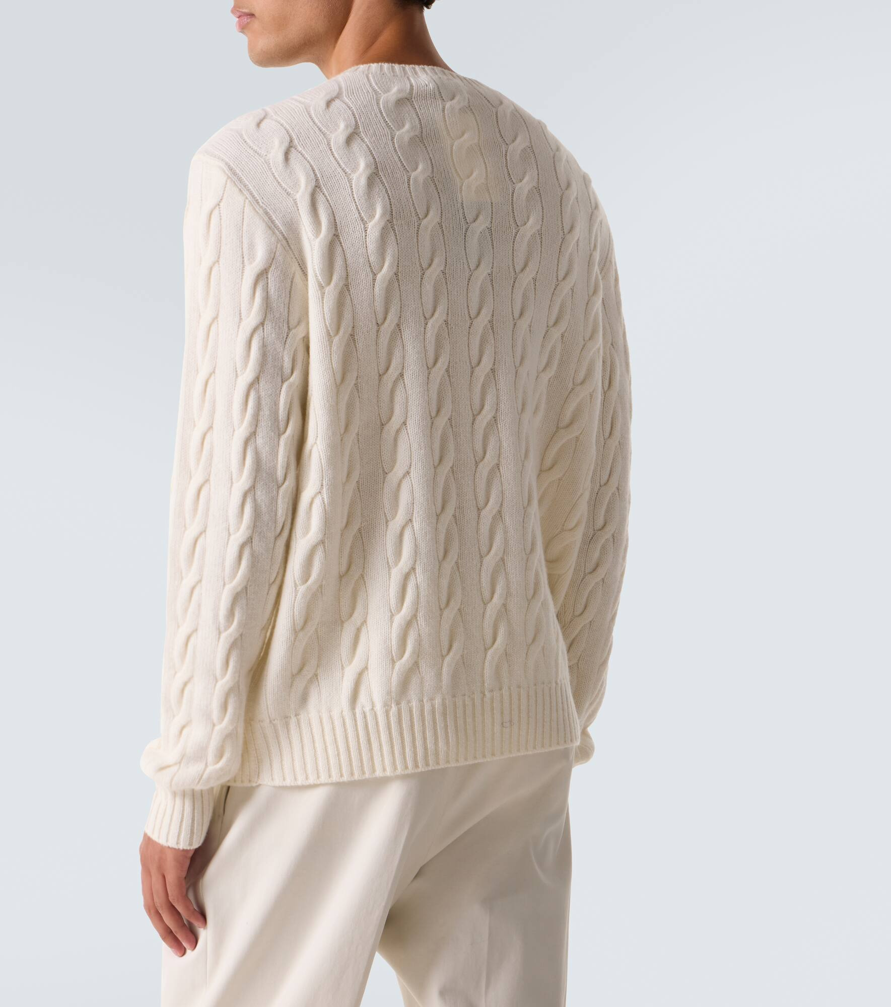Cable-knit cashmere sweater - 4