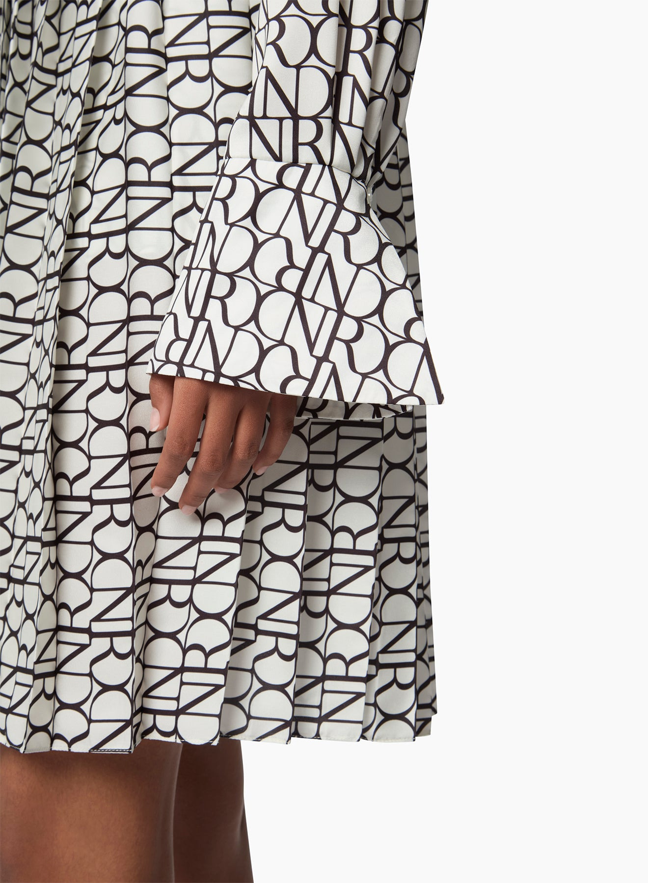 Logo-Print Satin Shirt - 3