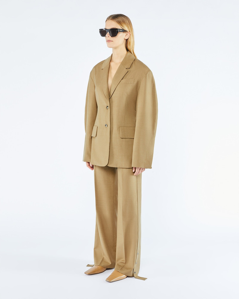 Nanushka MERRIT - Wool-blend blazer - Taupe outlook