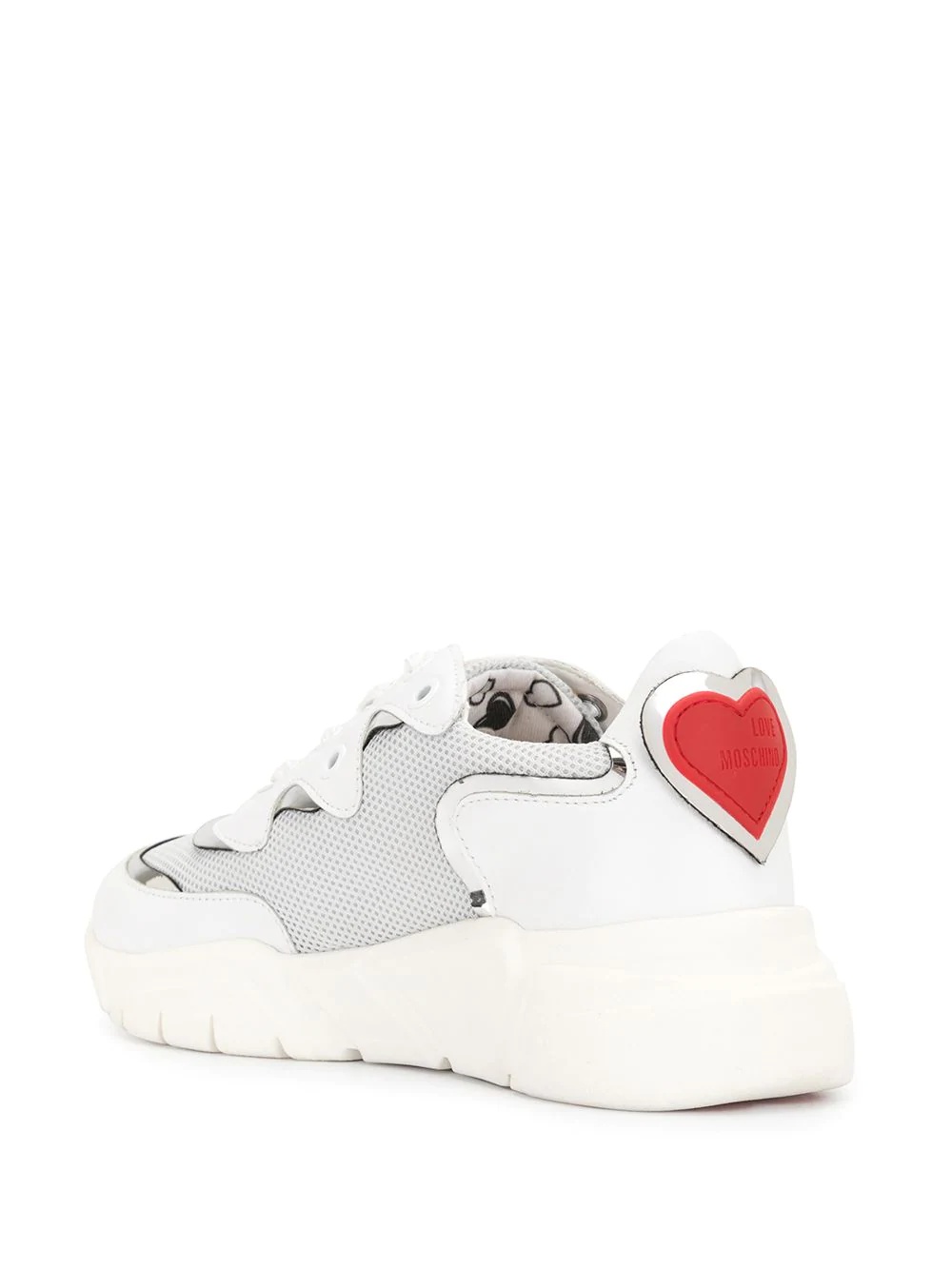 mesh chunky sole sneakers - 3