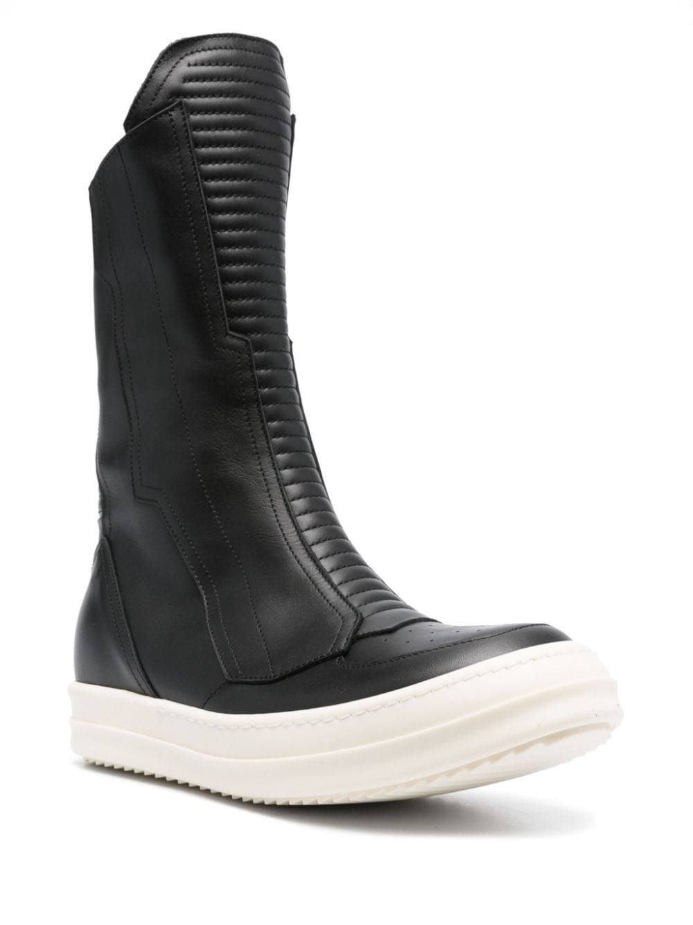 quilted leather boots - 2